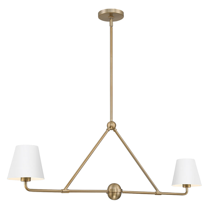 Crystorama Xavier 2-Light Linear Chandelier