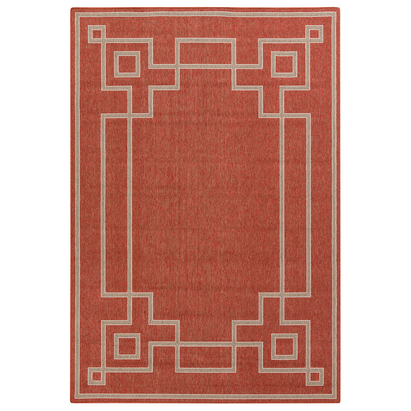 Livabliss Alfresco Frame Indoor/Outdoor Rug