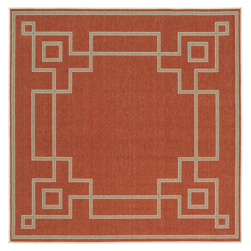 Livabliss Alfresco Frame Indoor/Outdoor Rug