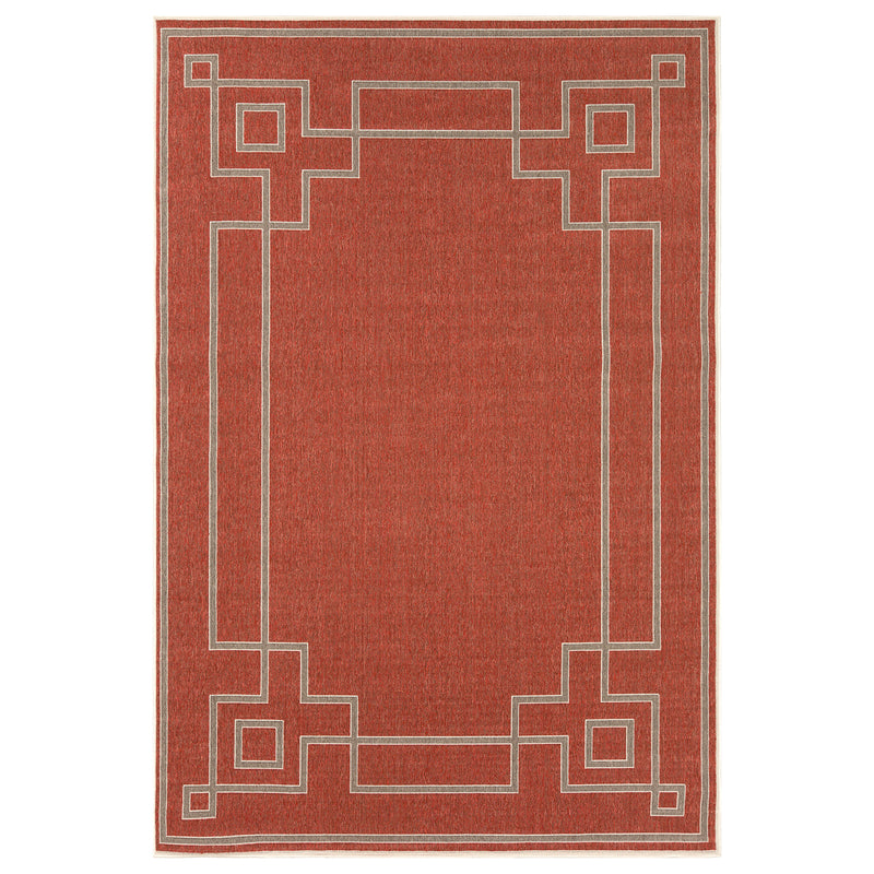 Livabliss Alfresco Frame Indoor/Outdoor Rug