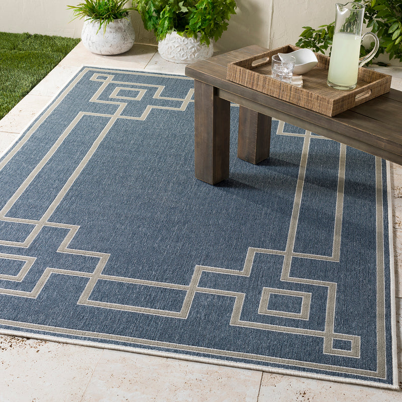 Livabliss Alfresco Frame Indoor/Outdoor Rug