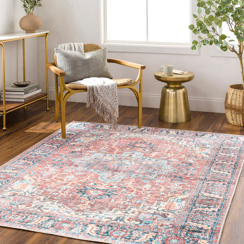 Livabliss Alanya Rose Machine Woven Rug