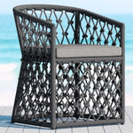 Azzurro Living Amelia Outdoor Dining Chair Set of 2