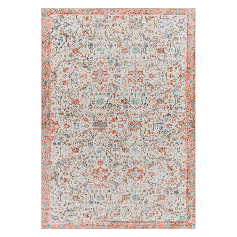 Livabliss Amelie Coral Washable Rug