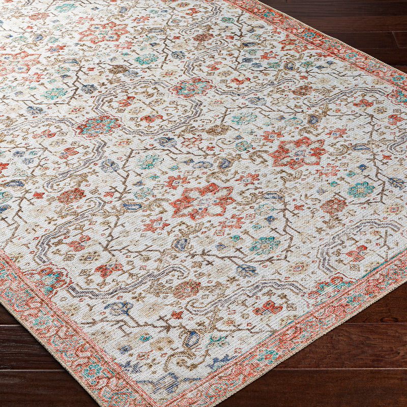 Livabliss Amelie Coral Washable Rug