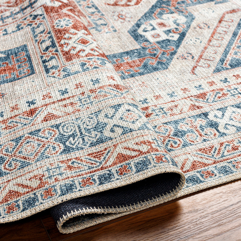 Livabliss Amelie Rust Washable Rug