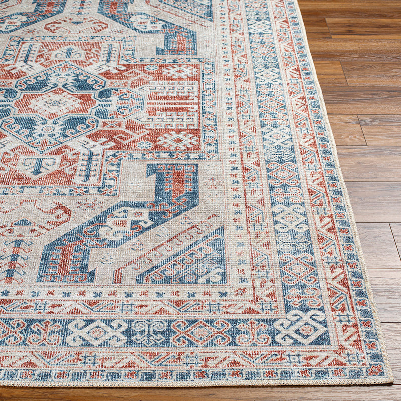 Livabliss Amelie Rust Washable Rug