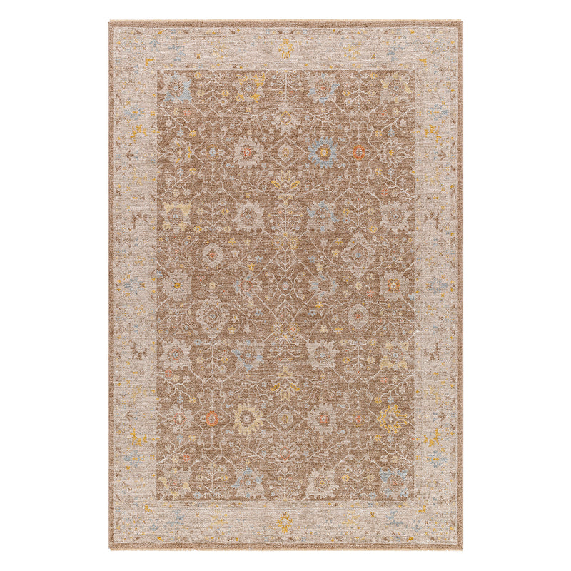 Livabliss Avant Garde Brown Machine Woven Rug