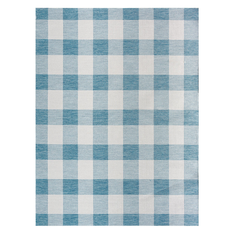 Livabliss Barbados Gingham Indoor/Outdoor Rug