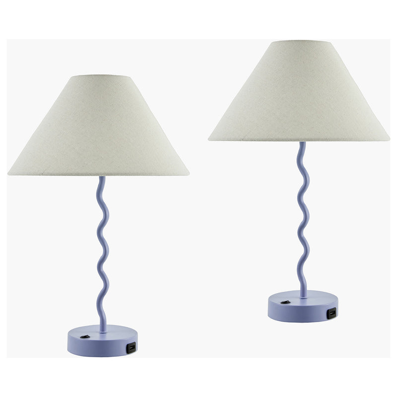 Begonia Accent Table Lamp Set of 2