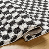 Livabliss Birmingham Checker Shag Machine Woven Rug