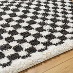 Livabliss Birmingham Checker Shag Machine Woven Rug