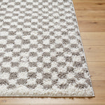 Livabliss Birmingham Checker Shag Machine Woven Rug