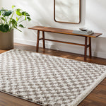 Livabliss Birmingham Checker Shag Machine Woven Rug