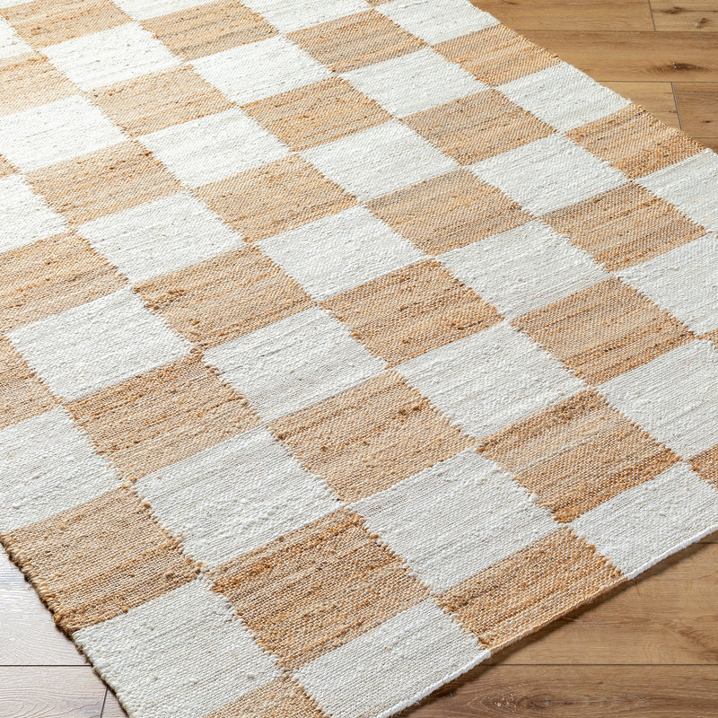 Becki Owens x Livabliss Kamey Check Jute Hand Woven Rug