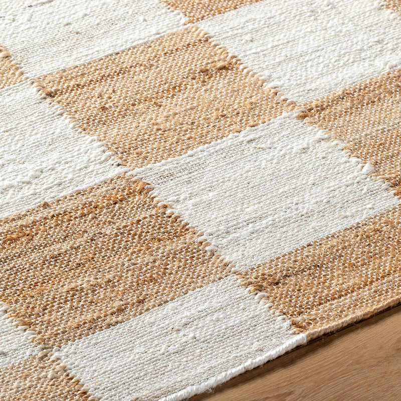 Becki Owens x Livabliss Kamey Check Jute Hand Woven Rug