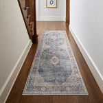 Becki Owens x Livabliss Marlene Teal Machine Woven Rug