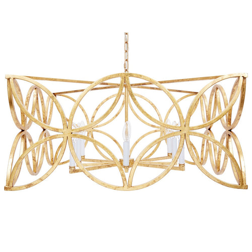 Old World Design McCarty Gold Leaf Chandelier