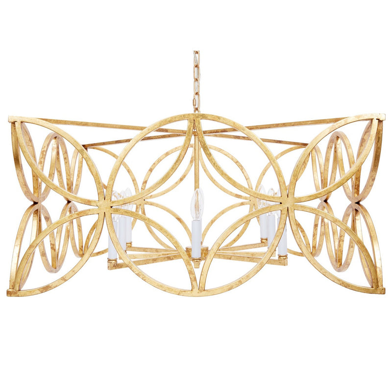 Old World Design McCarty Gold Leaf Chandelier