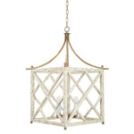 Old World Design Caliza French White and Aged Gold Chandelier