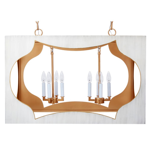 Old World Design Elsie Rectangular Chandelier