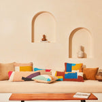 Multi Shapes Throw Pillow