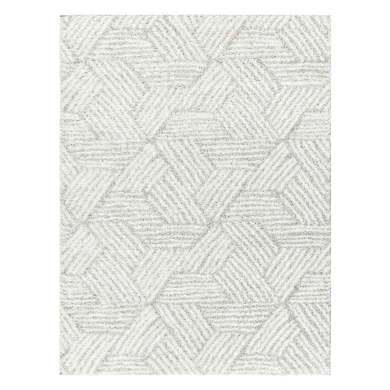 Livabliss Cloudy Shag Basketweave Machine Woven Rug