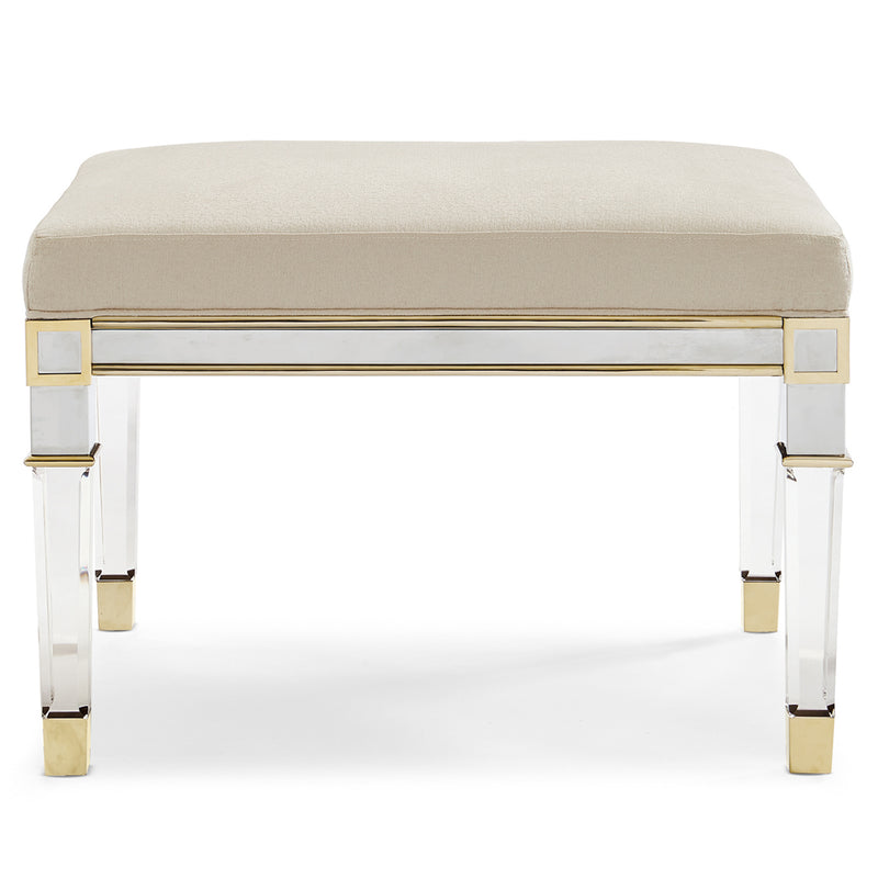 Caracole Silver and Gold Bench