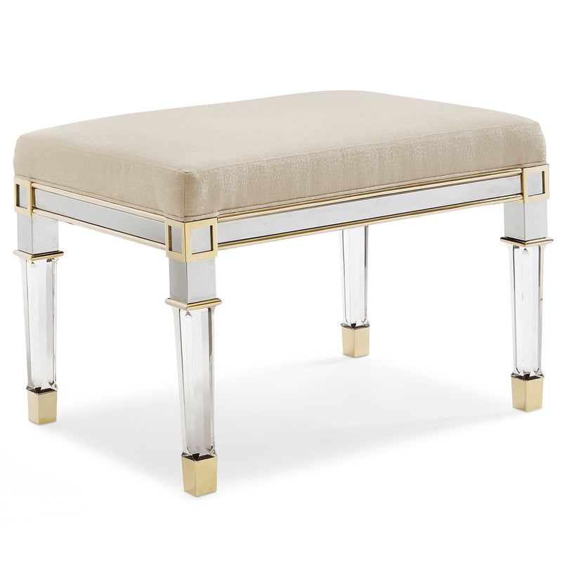 Caracole Silver and Gold Bench