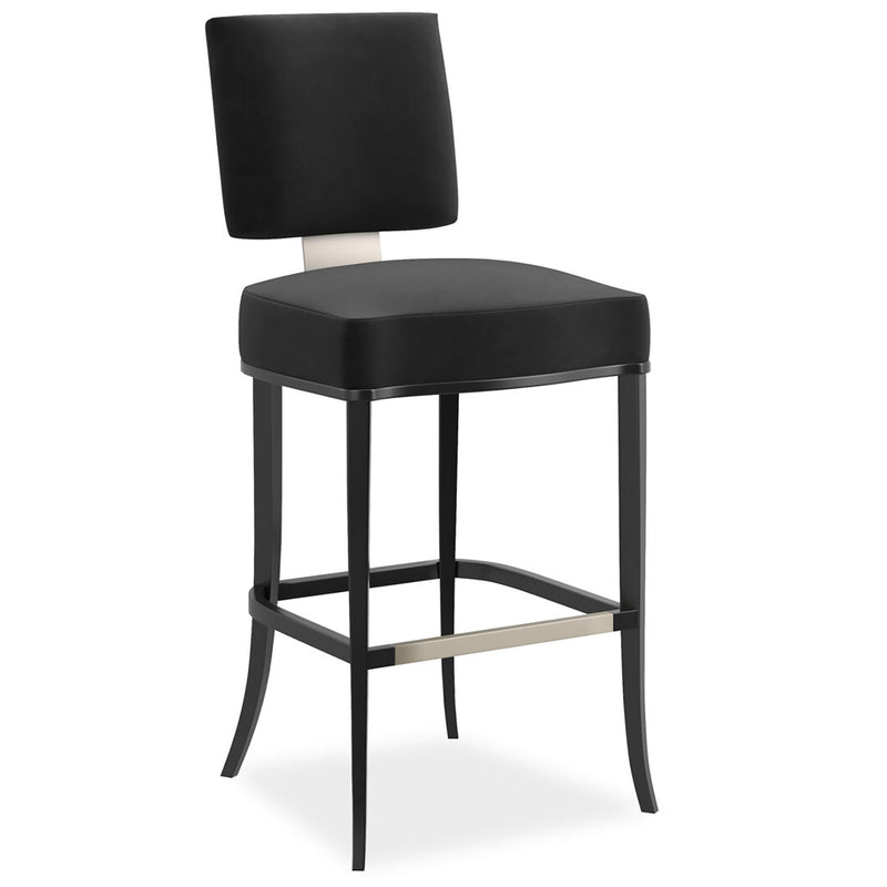 Caracole Reserved Seating Seal Skin Bar Stool