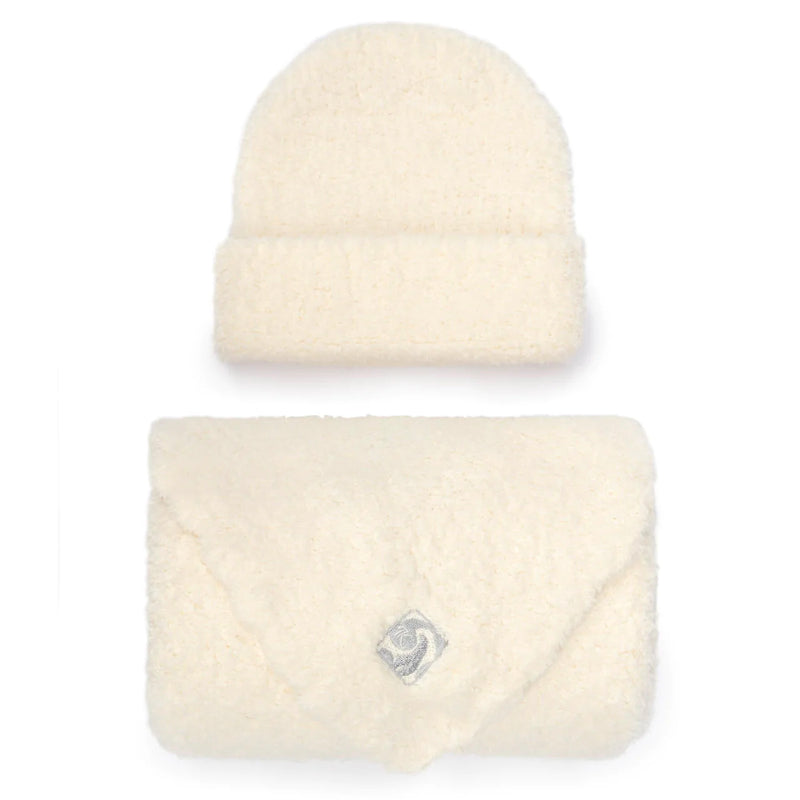 Kashwere Solid Cap & Baby Blanket