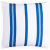 Classic Thin Stripe Blue Throw Pillow