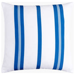 Classic Thin Stripe Blue Throw Pillow