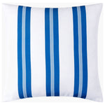 Classic Stripe Blue Throw Pillow