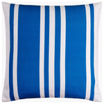 Classic Bold Stripe Blue Throw Pillow