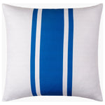 Classic Center Stripe Blue Throw Pillow