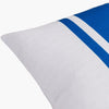 Classic Center Stripe Blue Throw Pillow