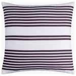 Classic Thin Stripe Black Throw Pillow