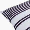 Classic Thin Stripe Black Throw Pillow