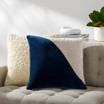 Cotton Velvet Wave Throw Pillow