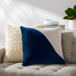 Cotton Velvet Wave Throw Pillow