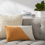 Cotton Velvet Wave Throw Pillow