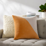 Cotton Velvet Wave Throw Pillow