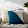 Cotton Velvet Wave Throw Pillow