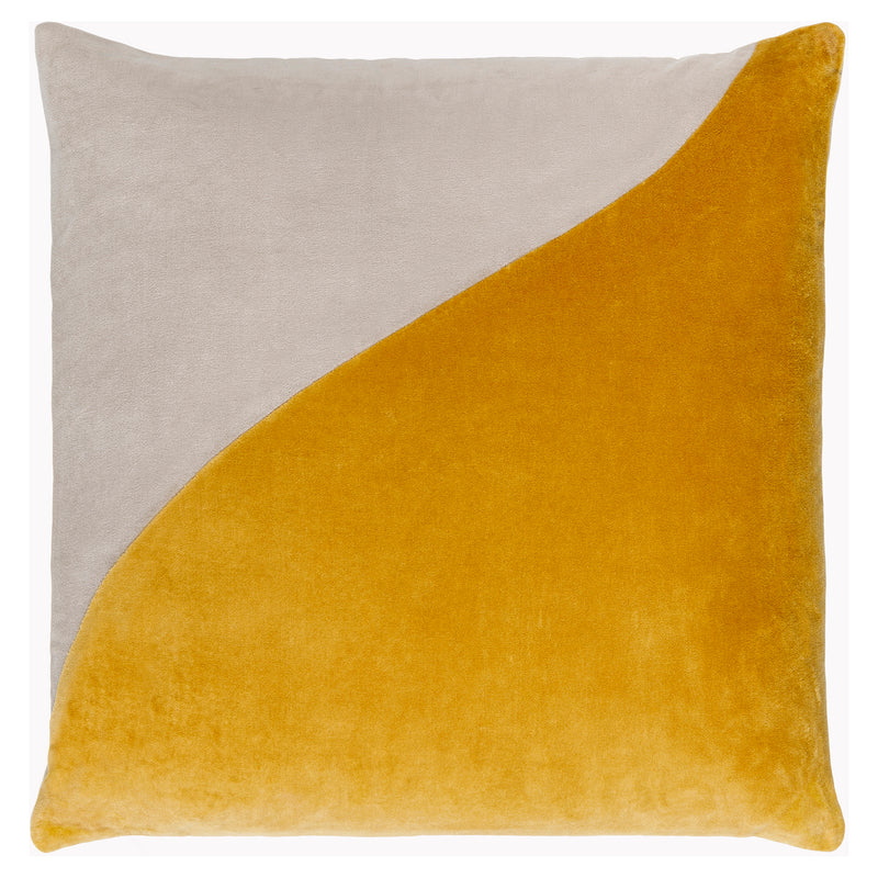 Cotton Velvet Wave Throw Pillow