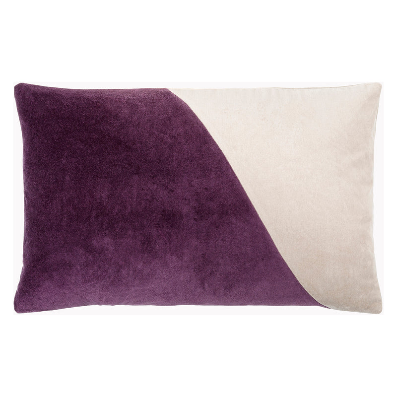 Cotton Velvet Wave Throw Pillow