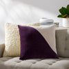 Cotton Velvet Wave Throw Pillow