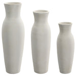 Oswald White Vase Set of 3