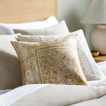 Emily Jean Beige Throw Pillow