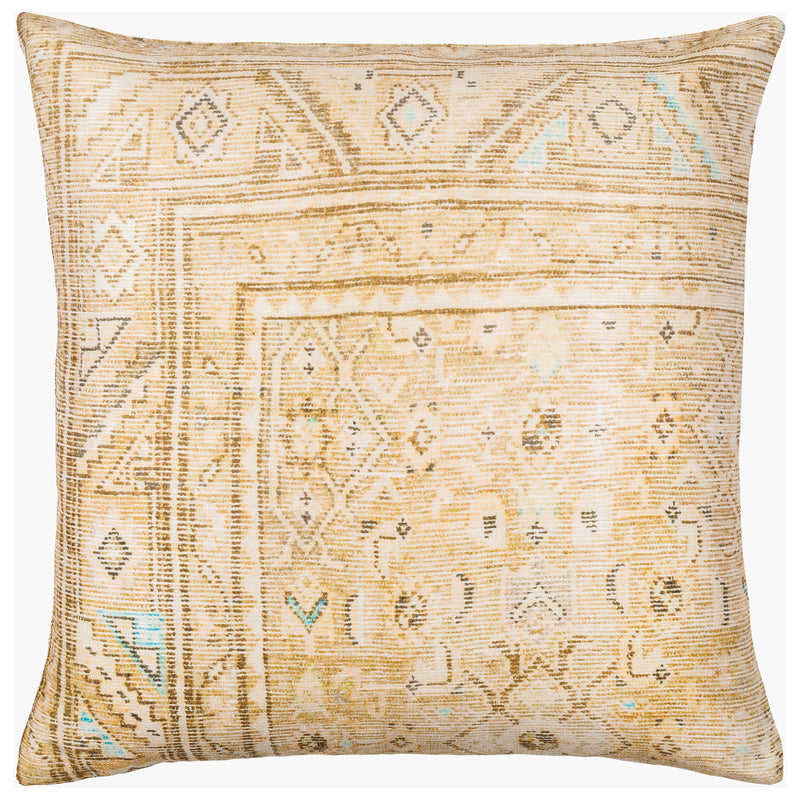 Emily Jean Beige Throw Pillow